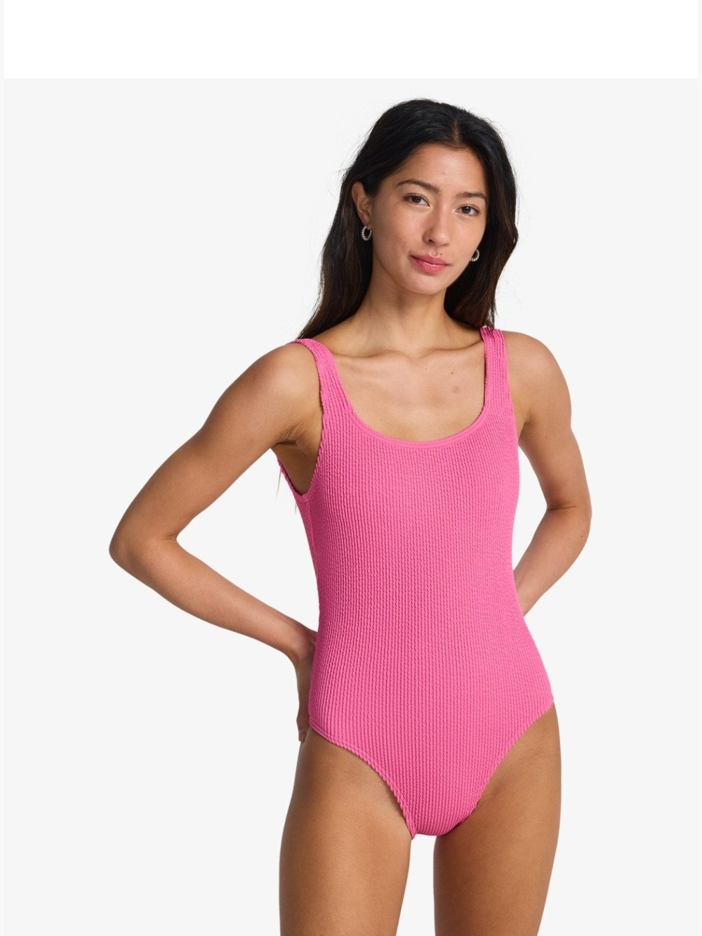 Billabing Scoop One-Piece Swimsuit in Bright Pink S